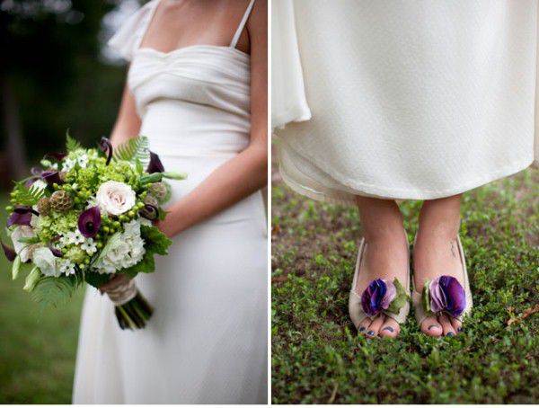 букет невесты и туфли