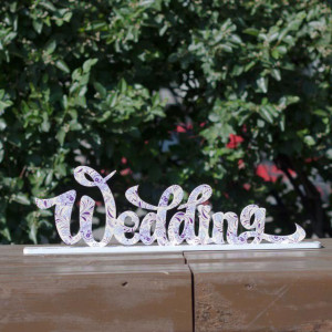 Буквы на свадьбу - слово...