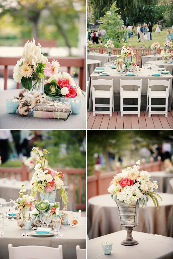 оформление свадебного стола цветами