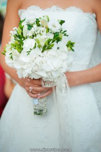 белый букет невесты