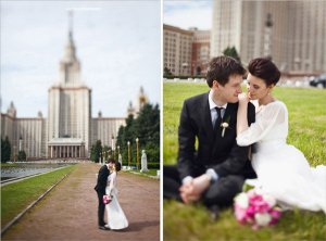 свадебная фотосессия у МГУ