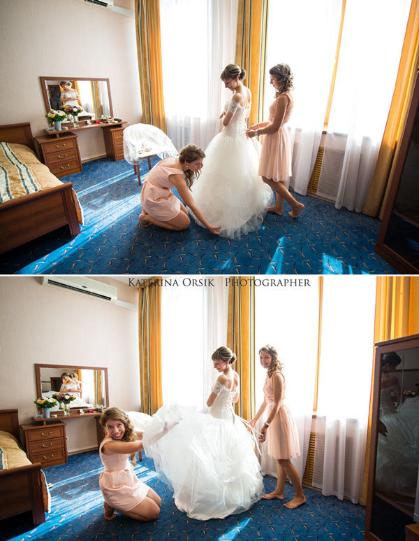 сборы невесты в отеле