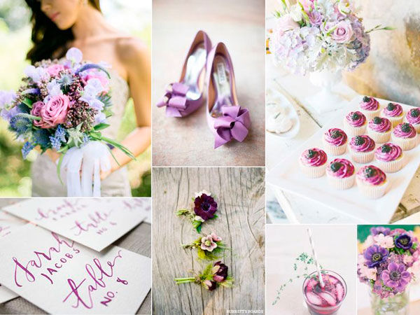 бело фиолетовая свадьба