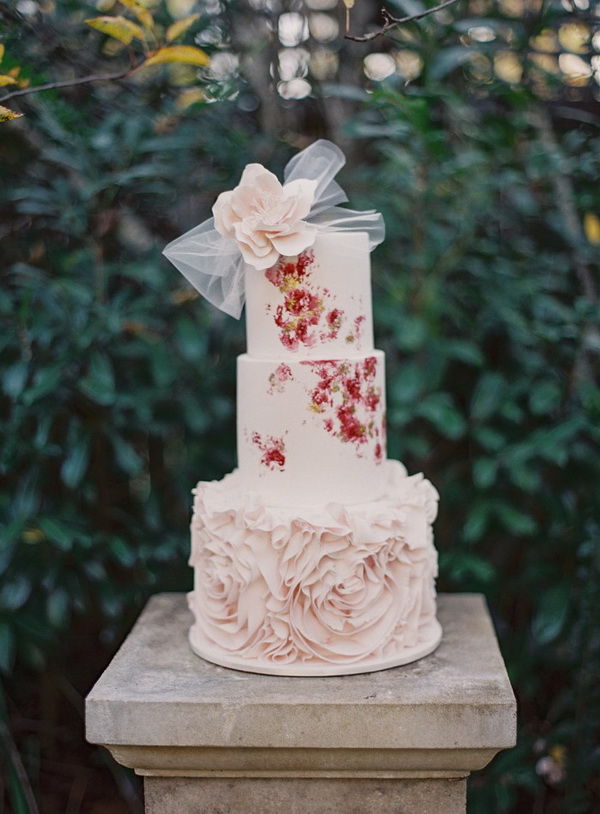 свадебный торт с розами
